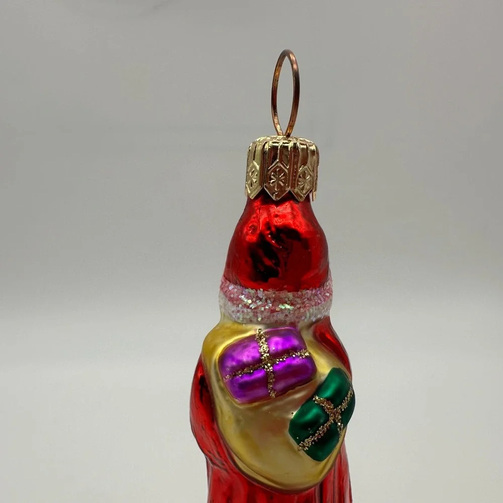 1998 Christopher‎ Radko Ring Ring 5' Ornament Santa Bell 98-081-0